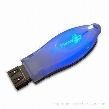 USB Drive with Flash Logo and Up to 16GB Capacity
